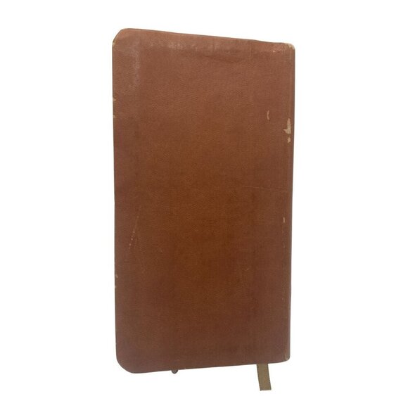 "Jesus Of Nazareth" Brown Faux Leather Bound Book Gold Tone Edges Ribbon Marker - Picture 2 of 16